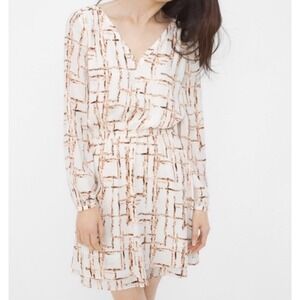 White House Black Market Dress Sz 2 Career Office V Neck Pullover Elastic Waist